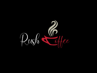 Rush Coffee logo design by nikkl