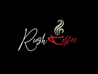 Rush Coffee logo design by nikkl