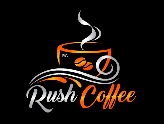 Rush Coffee logo design by Sandip