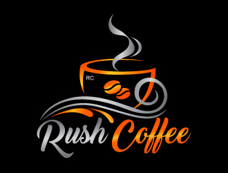 Rush Coffee logo design by Sandip