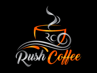 Rush Coffee logo design by Sandip