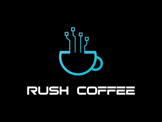 Rush Coffee logo design by azizah