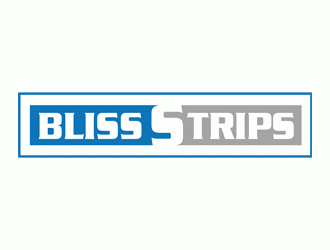 BLISS STRIPS logo design by Bananalicious