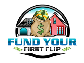 FUND YOUR FIRST FLIP logo design by uttam