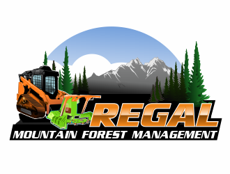 Regal Mountain Forest Management logo design by bosbejo