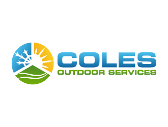 Coles Outdoor Services logo design by Kirito