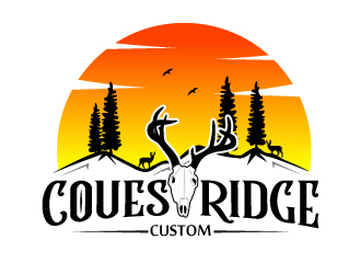 COUES RIDGE CUSTOM logo design by Suvendu