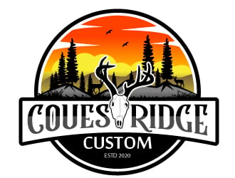 COUES RIDGE CUSTOM logo design by Suvendu