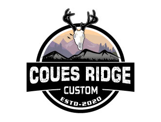 COUES RIDGE CUSTOM logo design by Suvendu
