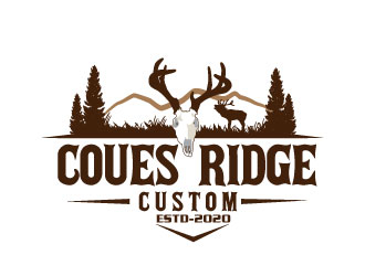 COUES RIDGE CUSTOM logo design by Suvendu