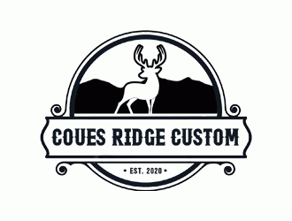 COUES RIDGE CUSTOM logo design by Bananalicious