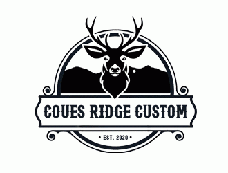 COUES RIDGE CUSTOM logo design by Bananalicious