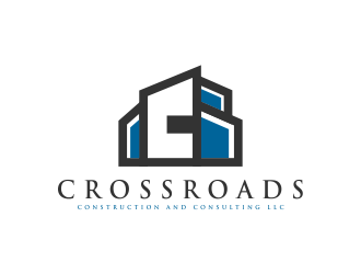 Crossroads Construction and Consulting LLC logo design by Galfine