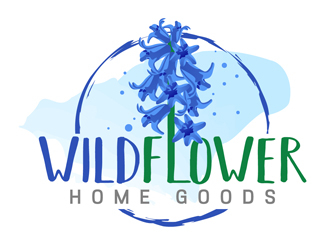 Wildflower Home Goods logo design by DreamLogoDesign