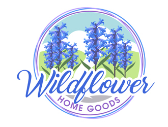 Wildflower Home Goods logo design by DreamLogoDesign