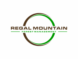Regal Mountain Forest Management logo design by ozenkgraphic