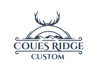COUES RIDGE CUSTOM logo design by lbdesigns
