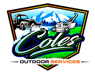 Coles Outdoor Services logo design by REDCROW