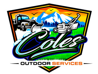Coles Outdoor Services logo design by REDCROW