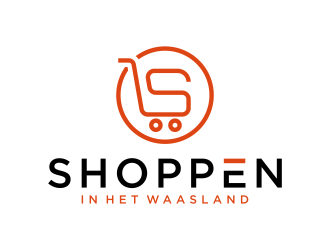 Shoppen in het Waasland logo design by Galfine