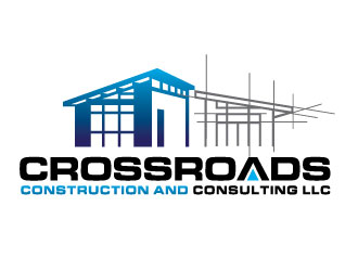 Crossroads Construction and Consulting LLC logo design by REDCROW
