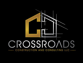 Crossroads Construction and Consulting LLC logo design by REDCROW