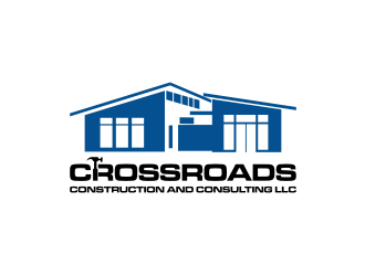 Crossroads Construction and Consulting LLC logo design by sodimejo