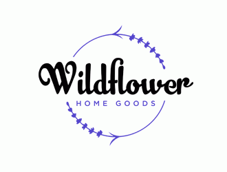 Wildflower Home Goods logo design by Bananalicious