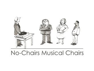 No-Chairs Musical Chairs logo design by sheila valencia