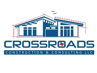 Crossroads Construction and Consulting LLC logo design by DreamLogoDesign