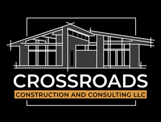 Crossroads Construction and Consulting LLC logo design by DreamLogoDesign