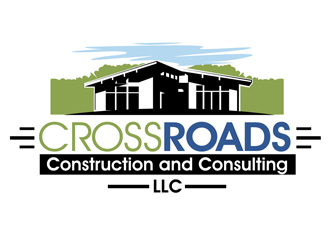 Crossroads Construction and Consulting LLC logo design by DreamLogoDesign