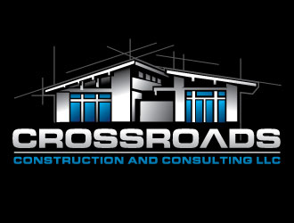 Crossroads Construction and Consulting LLC logo design by REDCROW