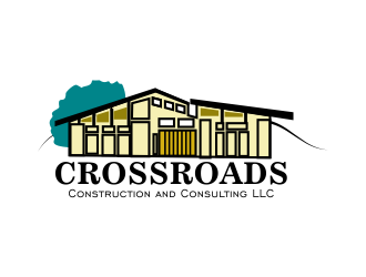 Crossroads Construction and Consulting LLC logo design by Day2DayDesigns