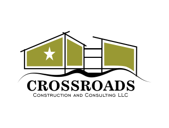 Crossroads Construction and Consulting LLC logo design by Day2DayDesigns