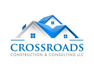 Crossroads Construction and Consulting LLC logo design by pencilhand
