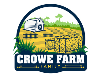 Crowe Family Farm logo design by DreamLogoDesign