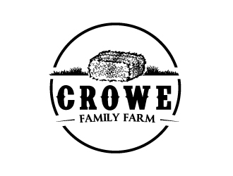 Crowe Family Farm logo design by Erasedink