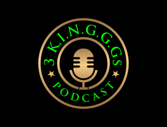  3 K.I.N.G.G.Gs Podcast logo design by GassPoll