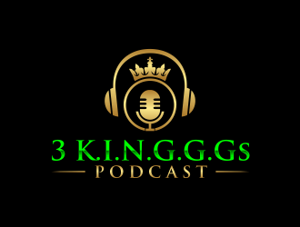  3 K.I.N.G.G.Gs Podcast logo design by GassPoll
