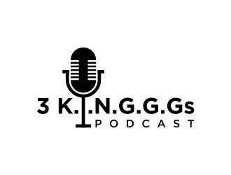  3 K.I.N.G.G.Gs Podcast logo design by salis17