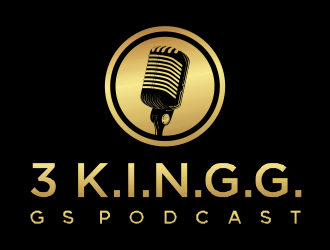  3 K.I.N.G.G.Gs Podcast logo design by santrie