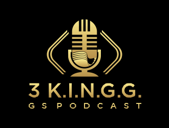  3 K.I.N.G.G.Gs Podcast logo design by santrie