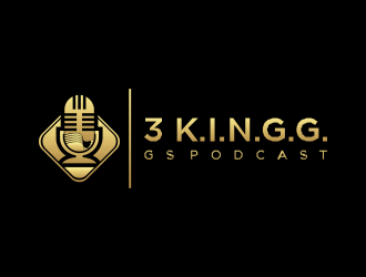  3 K.I.N.G.G.Gs Podcast logo design by santrie
