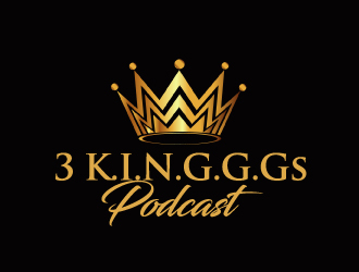  3 K.I.N.G.G.Gs Podcast logo design by AamirKhan