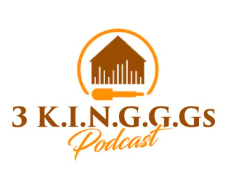 3 K.I.N.G.G.Gs Podcast logo design by AamirKhan