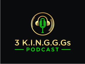  3 K.I.N.G.G.Gs Podcast logo design by mbamboex