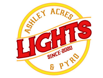Ashley Acres Lights & Pyro logo design by aryamaity
