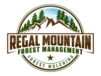 Regal Mountain Forest Management logo design by sanworks