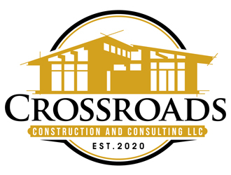 Crossroads Construction and Consulting LLC logo design by DreamLogoDesign